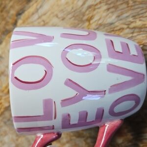 HOME I LOVE YOU HEART Large Coffee Mug Cup